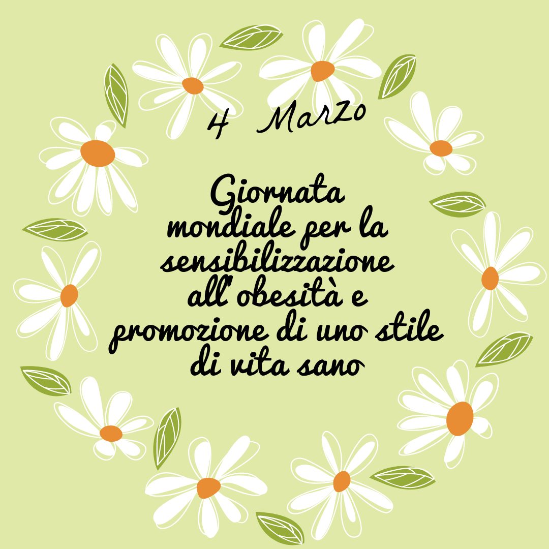 scritta giornata mondiale obesità